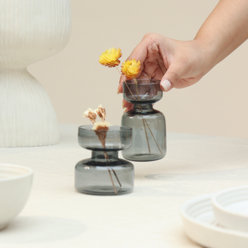 Mini Vase Gift Set with Mini dried flower