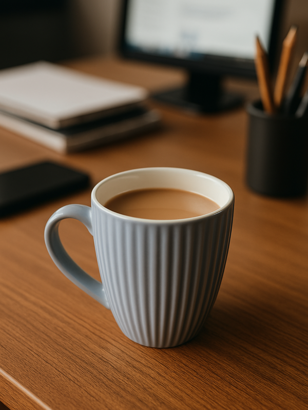 Brown Ceramic Coffee Mug – 350ML