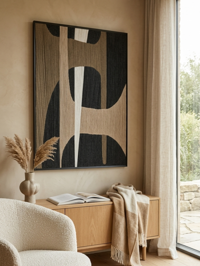 Threaded Intersections Acrylic wool Art for Modern Homes