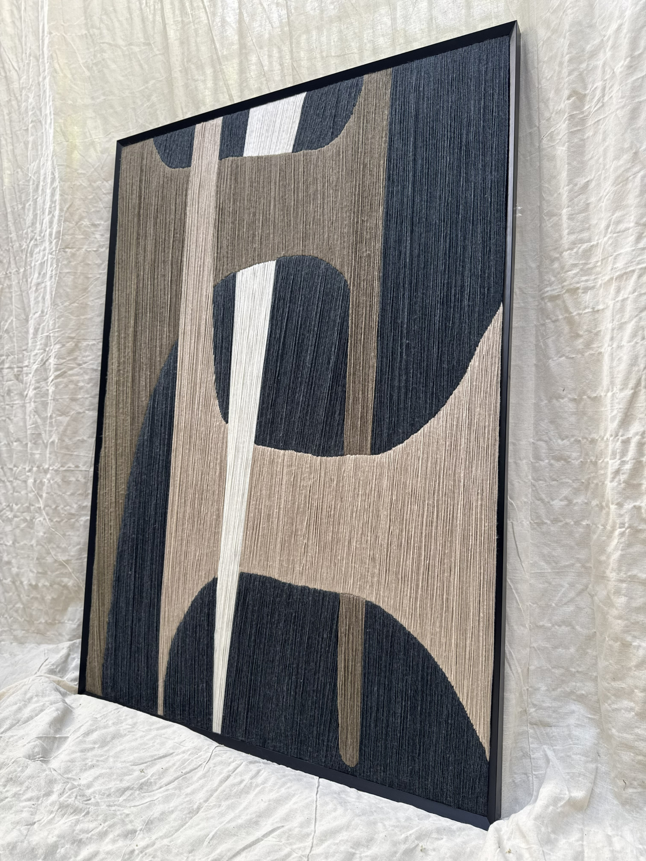 Threaded Intersections Acrylic wool Art for Modern Homes
