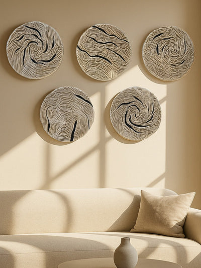 Felted Waves Artwork For Home Decor