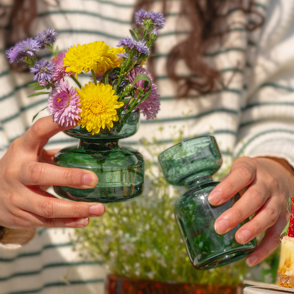 Mini Vase Gift Set with Mini dried flower