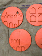 Plates of Earth III Terracotta Wall Art