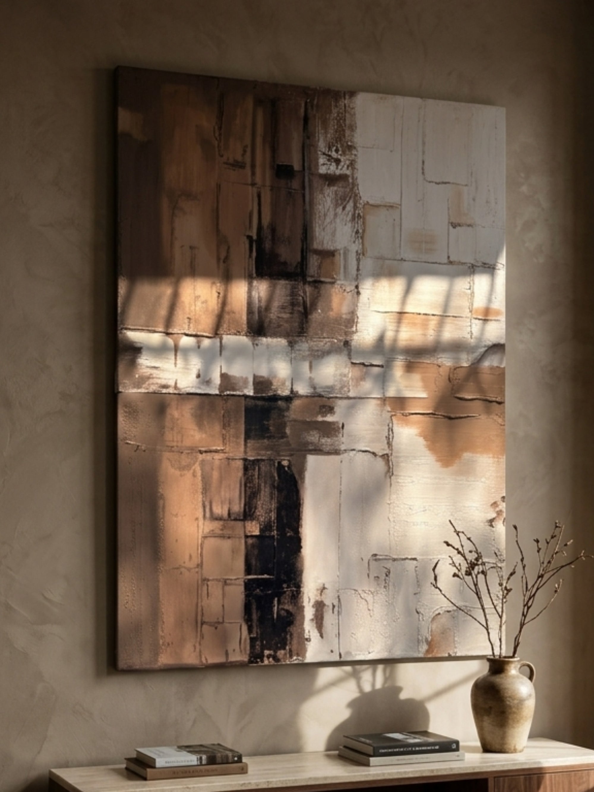 Rusted Landscape II Canvas Modern Textured Wall Art
