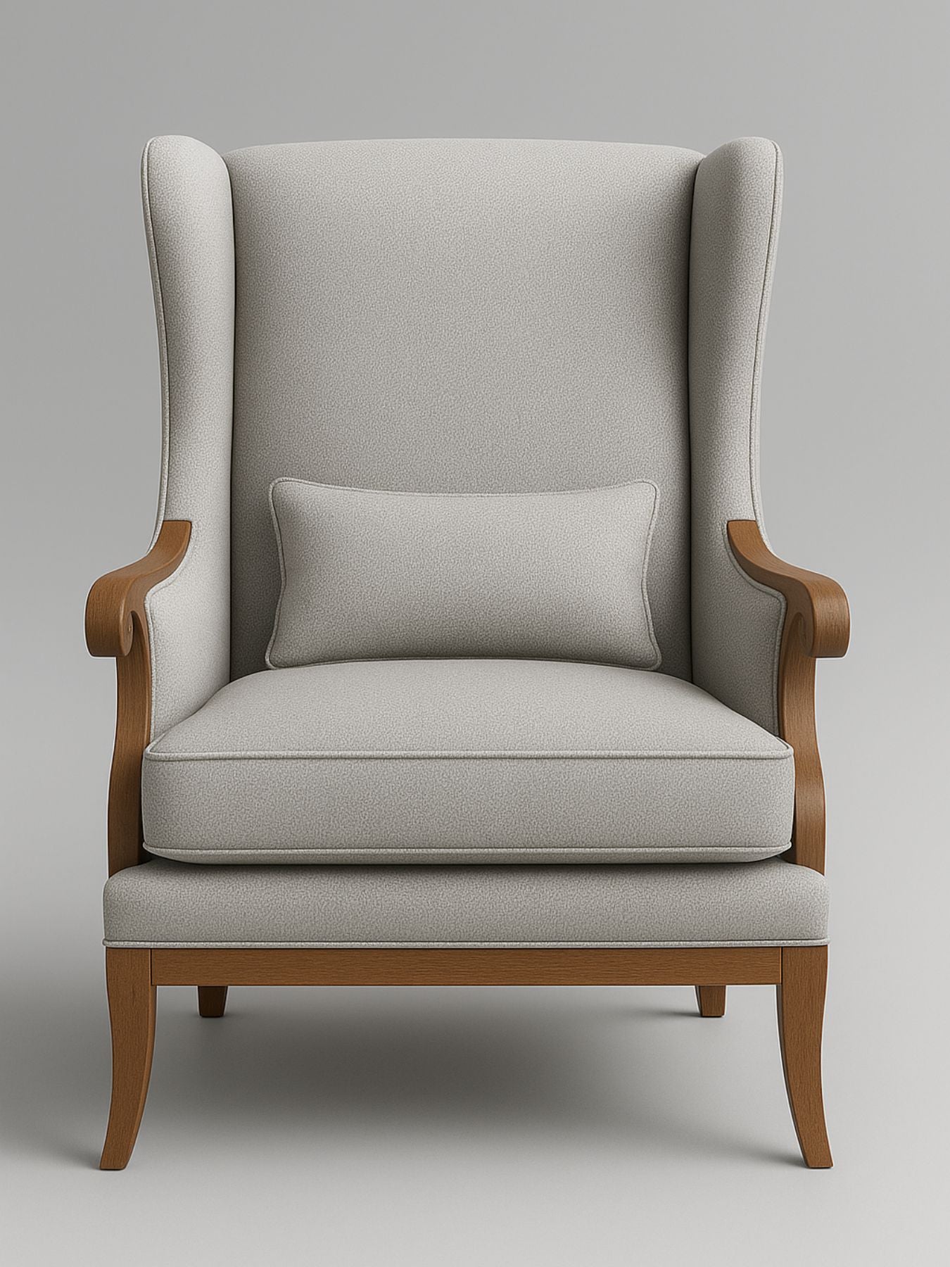 Premium Wingback Lounge Chair with Modern Velvet Fabric with Cushion