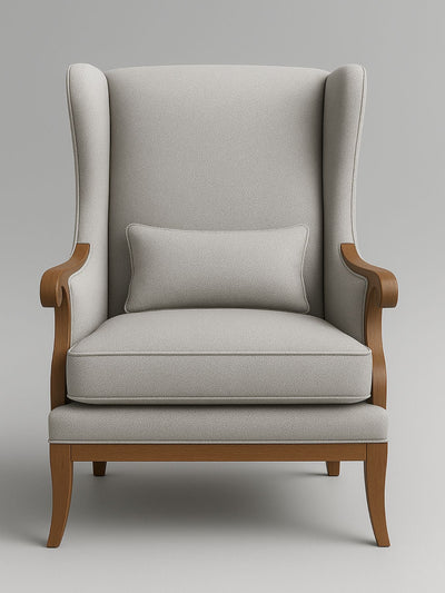 Premium Wingback Lounge Chair with Modern Velvet Fabric with Cushion