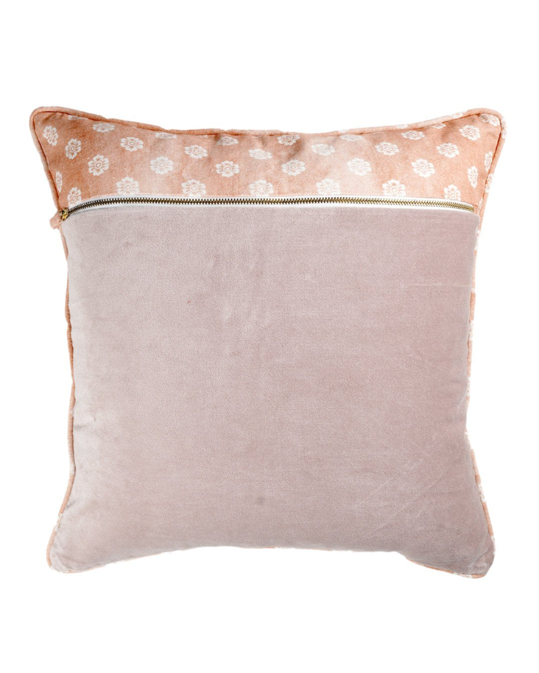 Rahat Mauve Velvet Embroidered Cushion -16"x16"