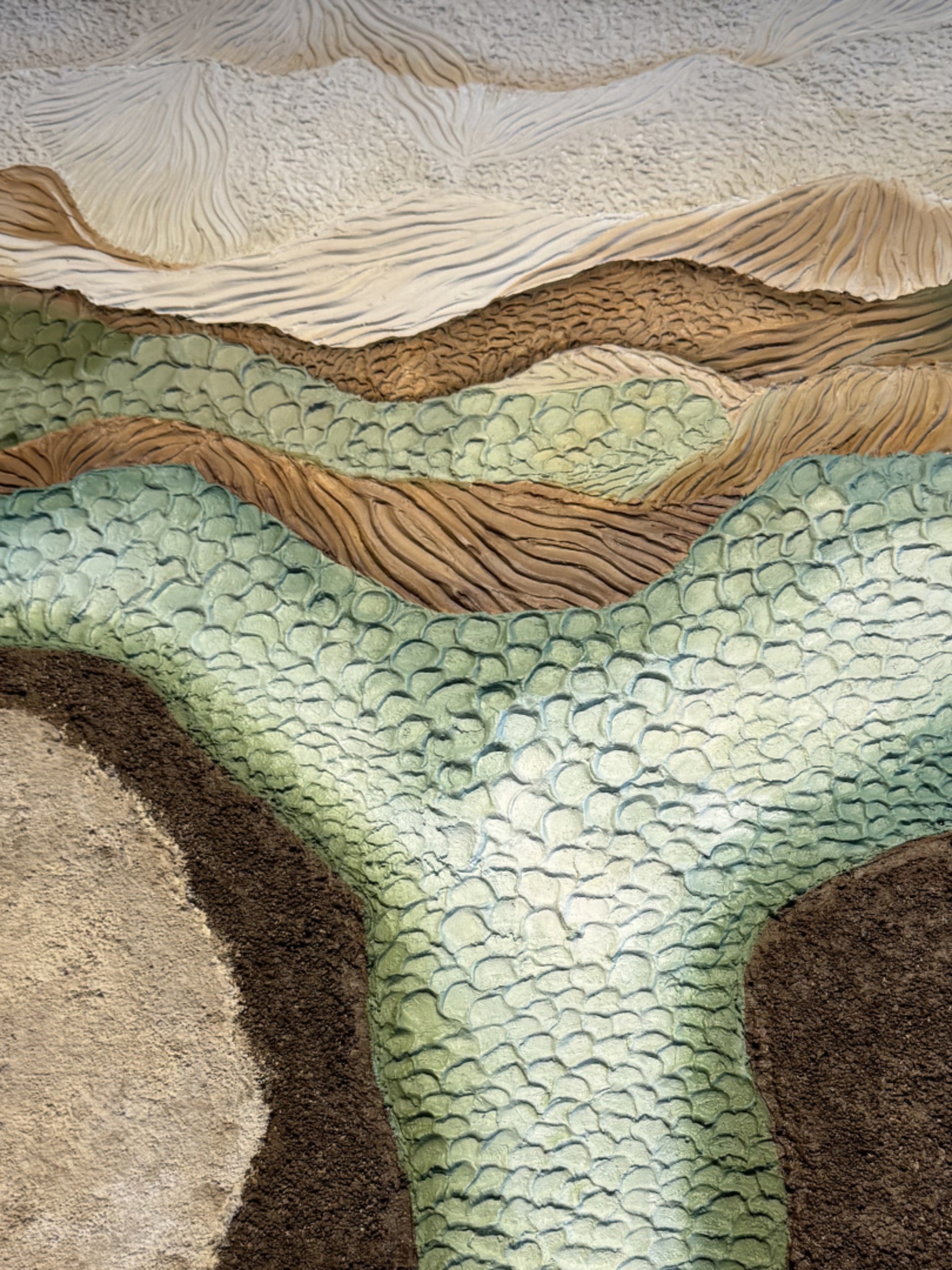 Veins of the Earth Textured Landscape for Modern Interiors
