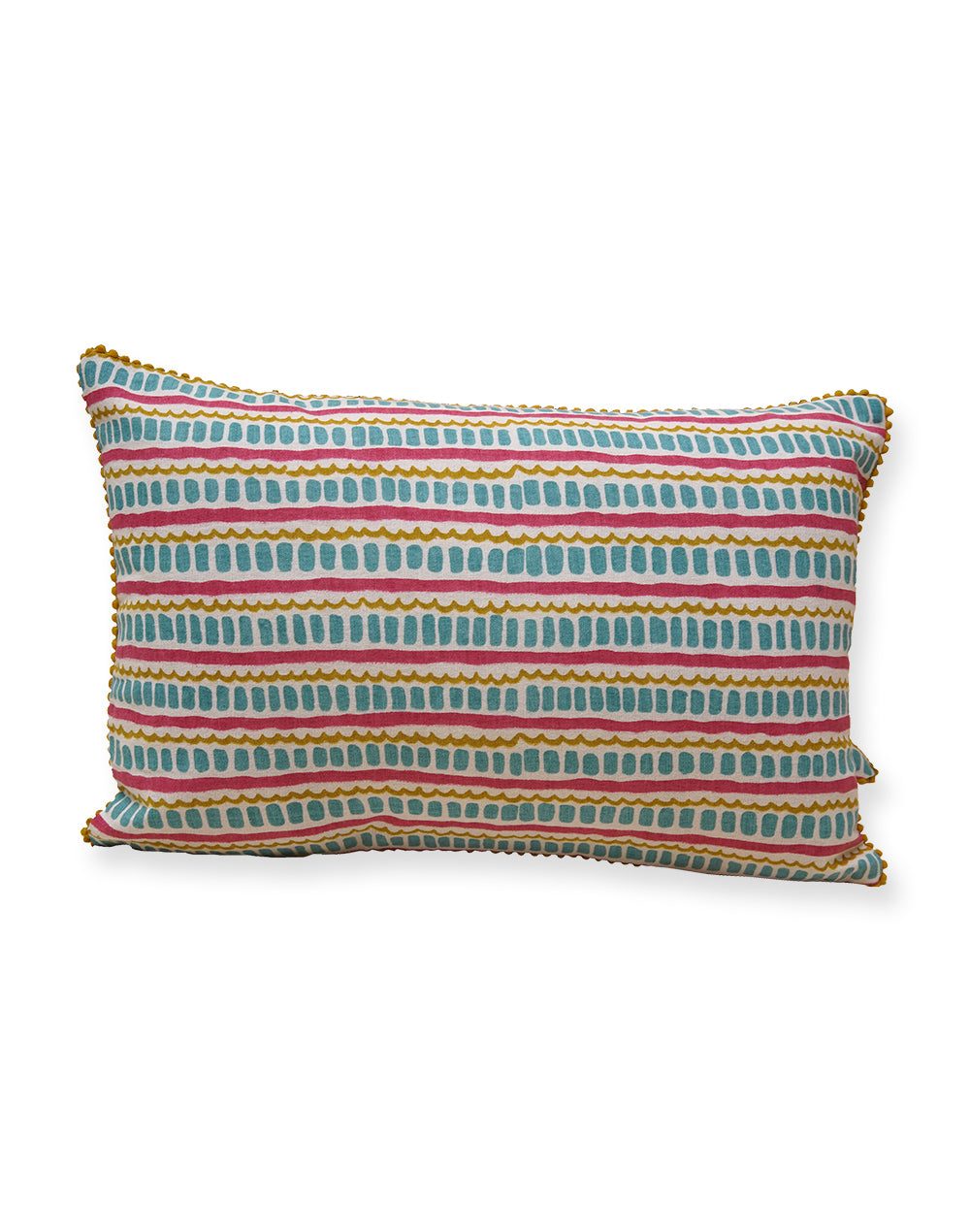 Set Of 2 - Abstract Green Cushion Cover - 12"X18"