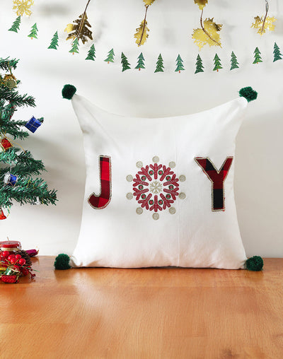 CUSHION COVER Embroidery JOY