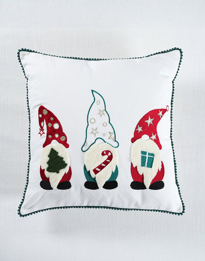 CUSHION COVER Embroidery CHEERS SANTA