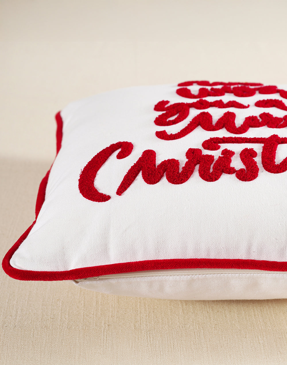 CUSHION COVER Embroidery MERRY WISHES