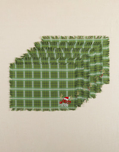 PLACE MAT Set of 6 MERRY CHRISTMAS