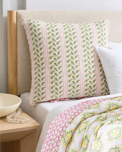 Mica Yellow Quilted Sham - 26"x 26"