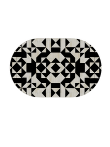 Inlay Jordan Oval Shape Coffee Table - Kingsley