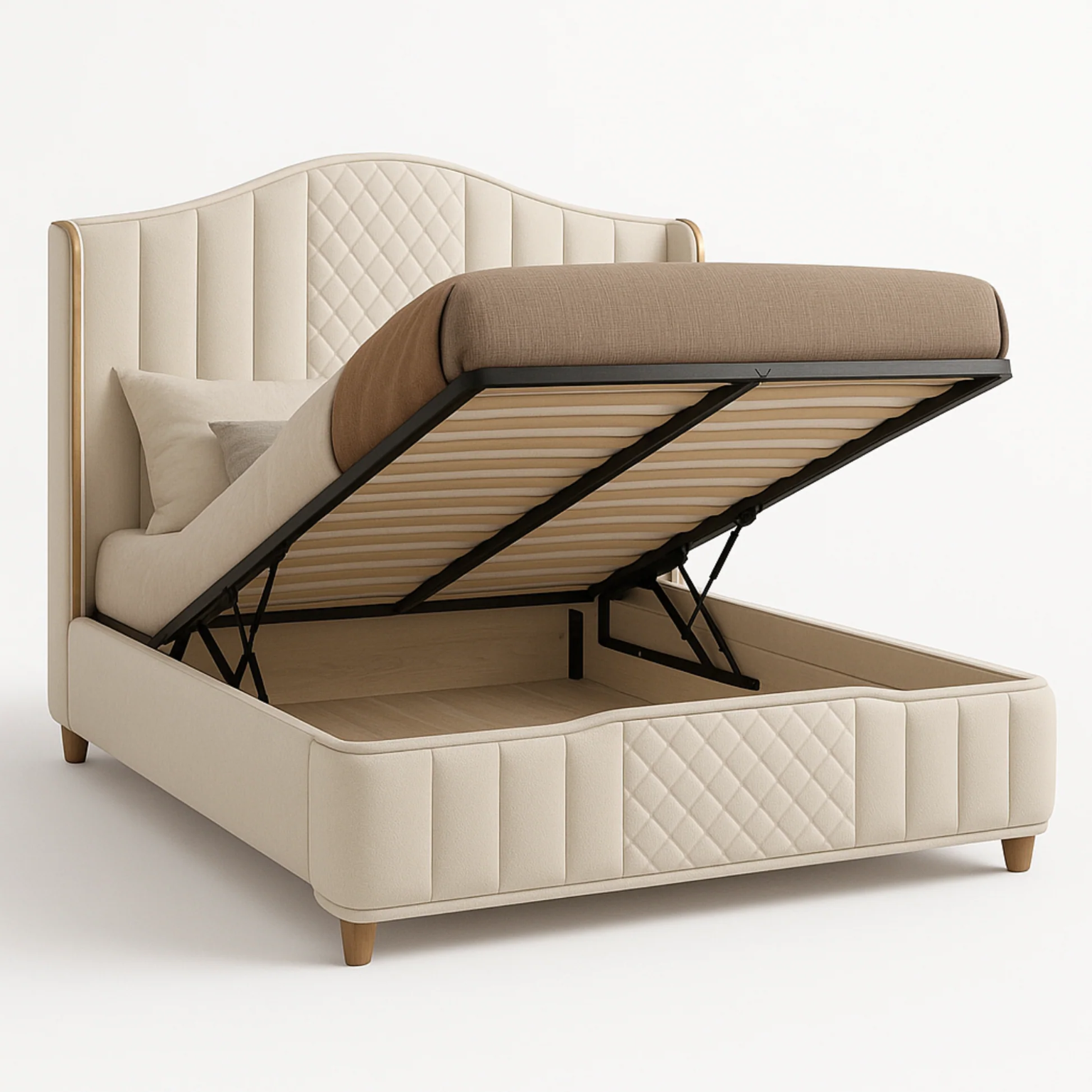 Maple Cloud Upholstered Bed