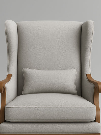 Premium Wingback Lounge Chair with Modern Velvet Fabric with Cushion