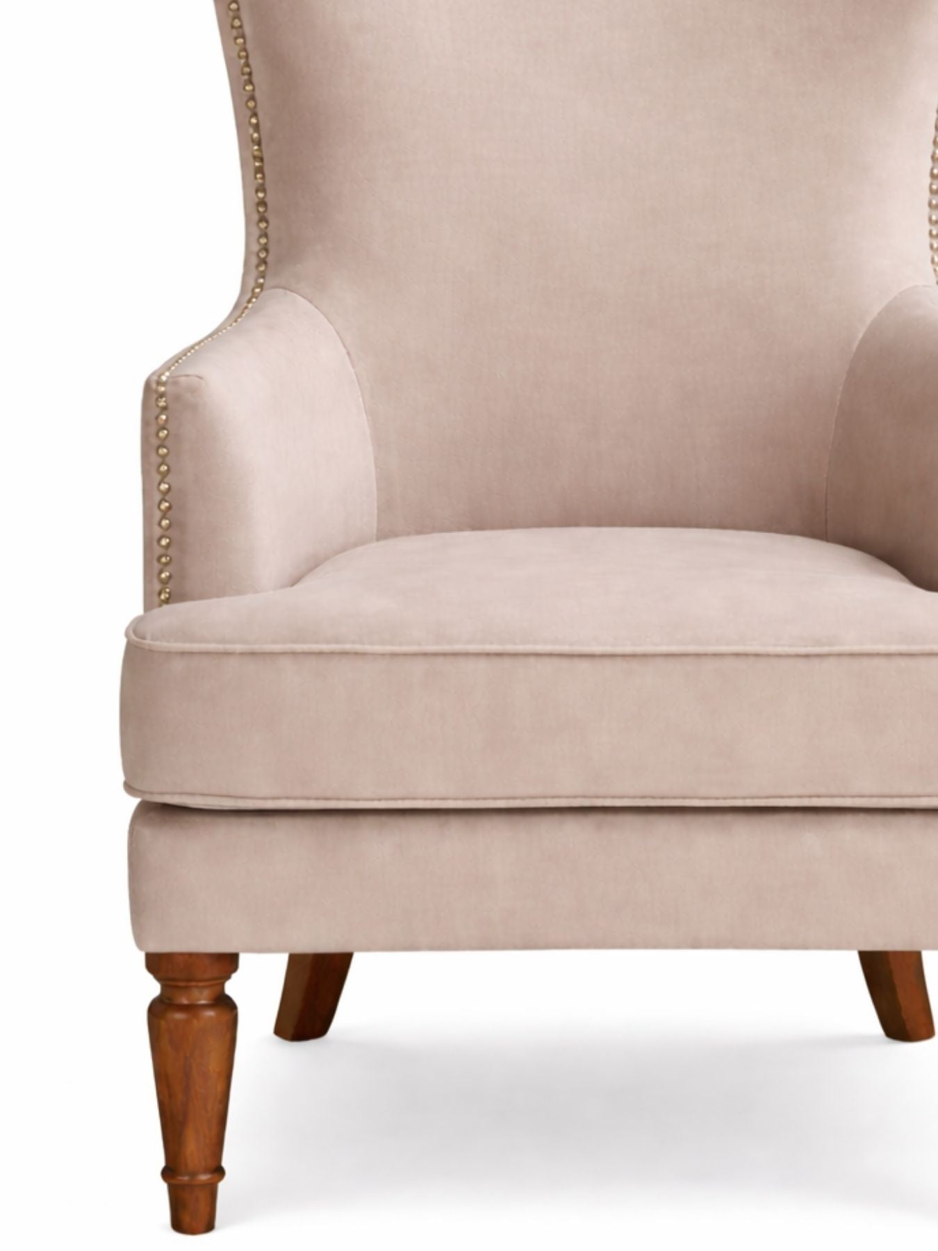 Elysian Velvet Wingback Accent Chair