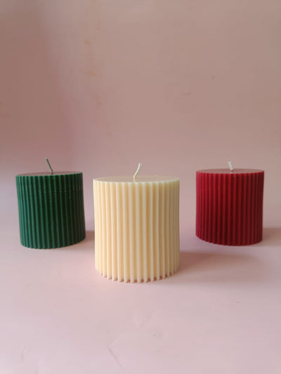 Classic Christmas Trio Candle Set of 3