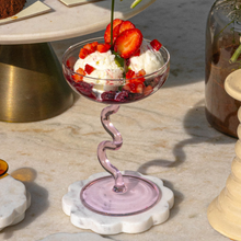 Swirl Cocktail Glasses - Pink