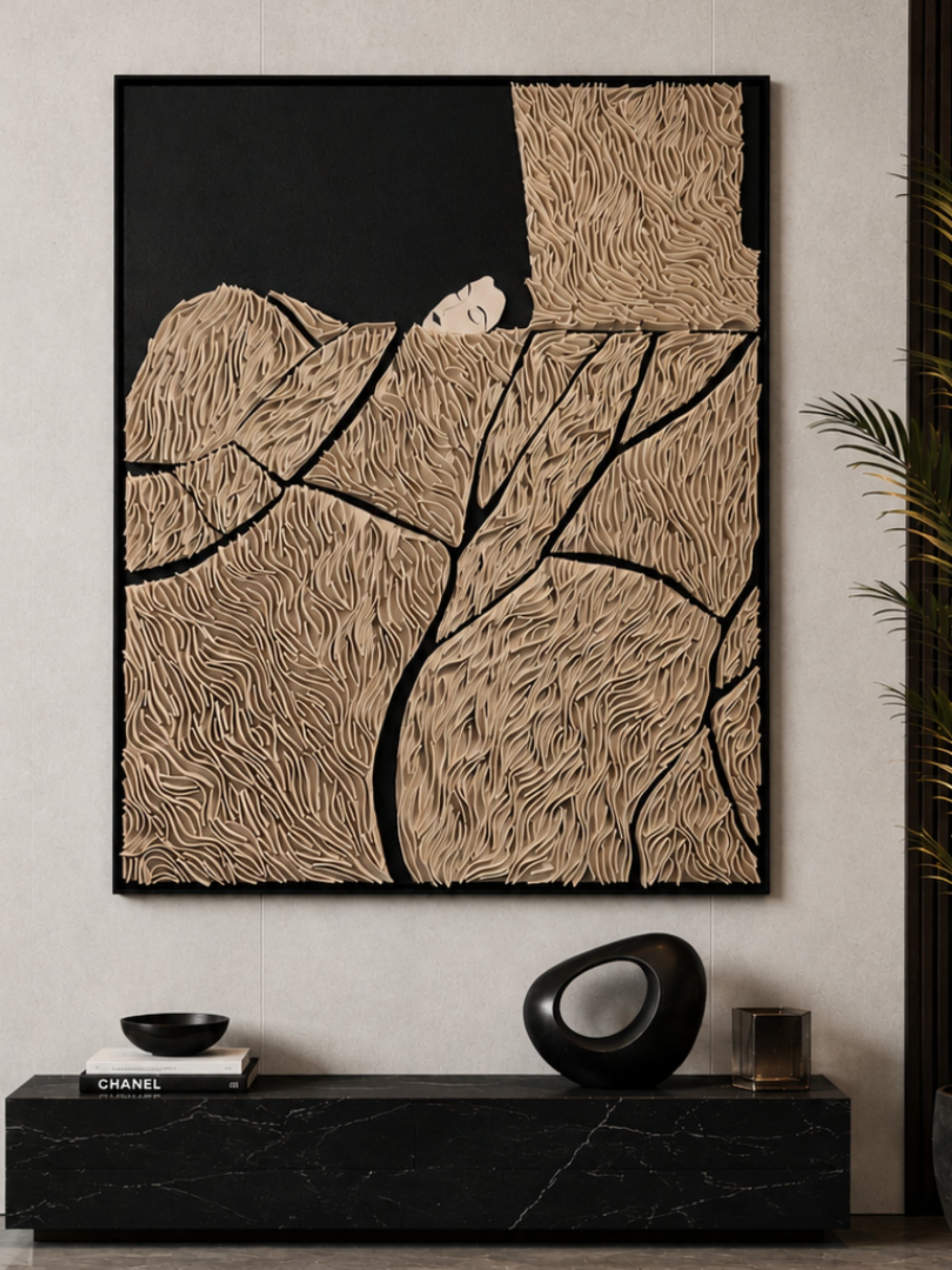 Still Dreams Wool Artwork for Luxury Contemporary Interiors