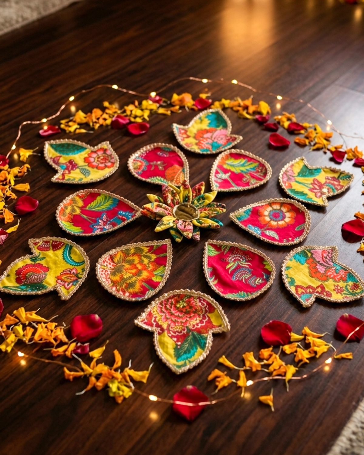 Printed Multiway Handmade Fabric Rangoli