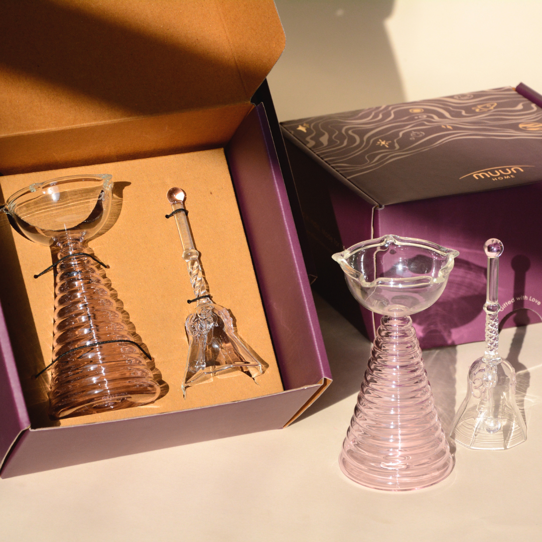 Short Gift Set - Short Diya and Ringing bell