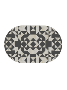 Inlay Jordan Oval Shape Coffee Table - Kingsley