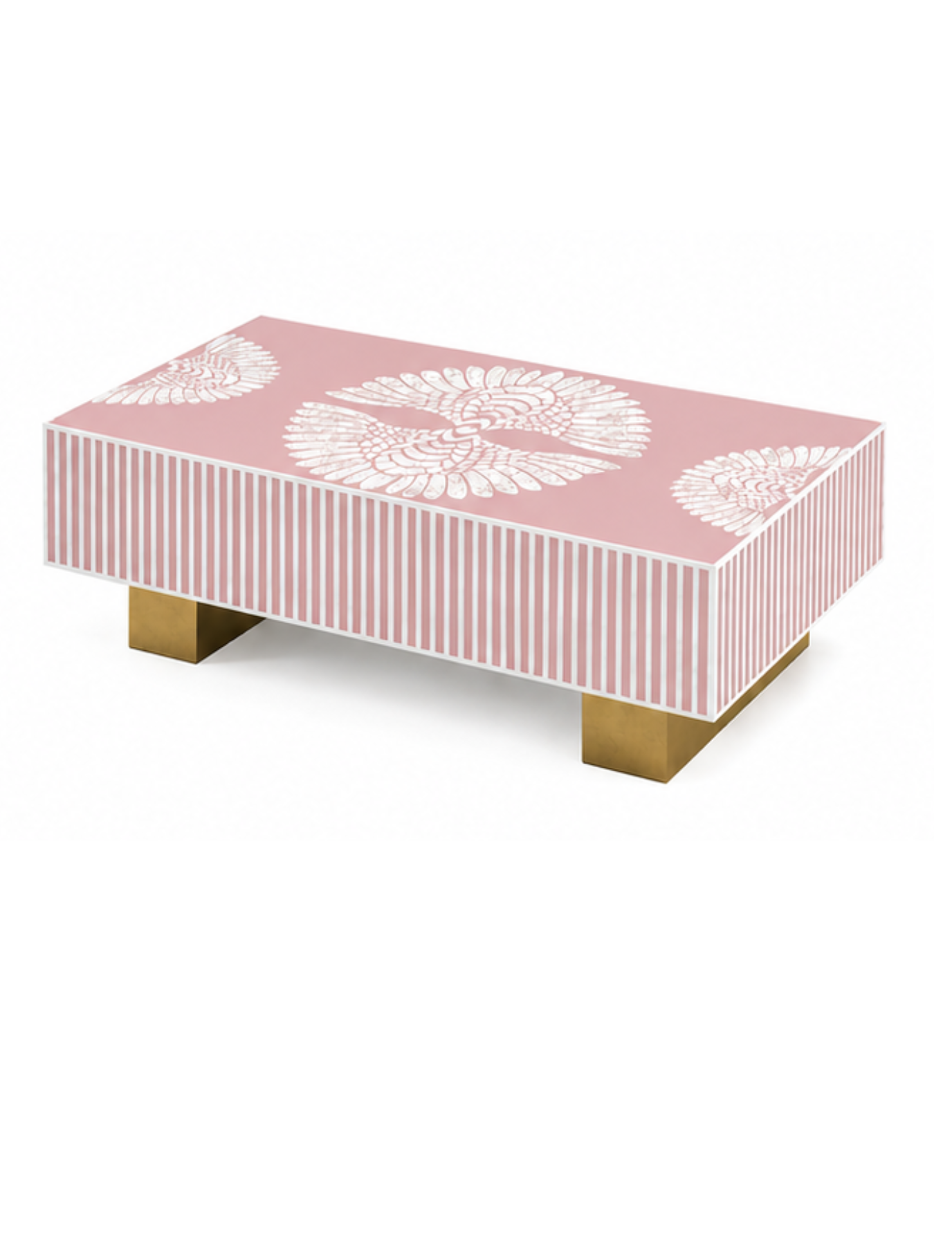 Mother of Pearl Inlay Luxom Rectangular Coffee Table - Phoenixed