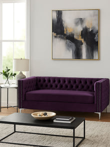Quinn Upholstered Velvet Sofa