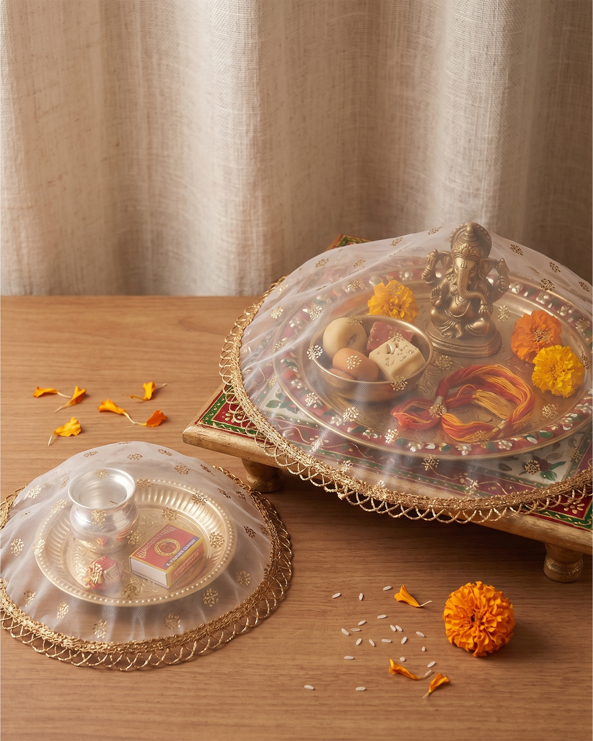 Thali Cover Set of 2 ( Diameter- 20" &16")