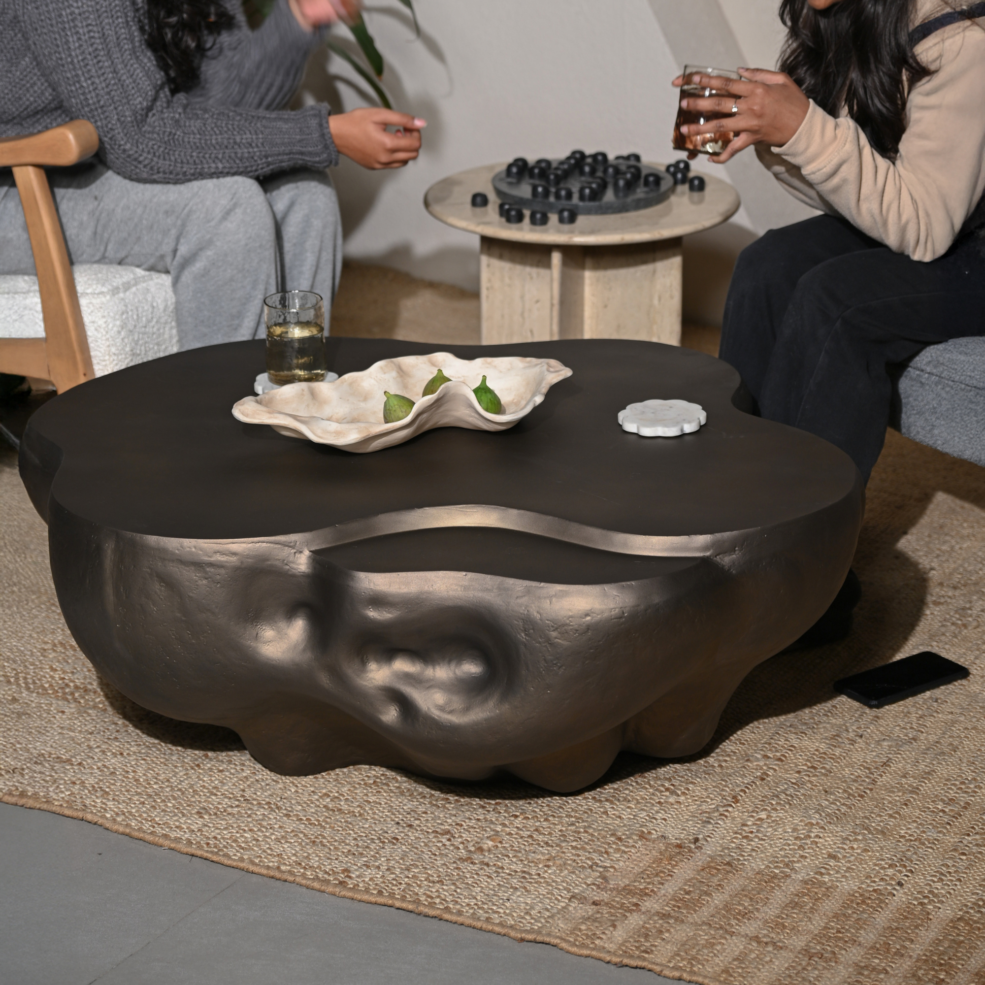 Bronze Gold Yama Organic Table