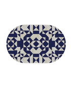 Inlay Jordan Oval Shape Coffee Table - Kingsley