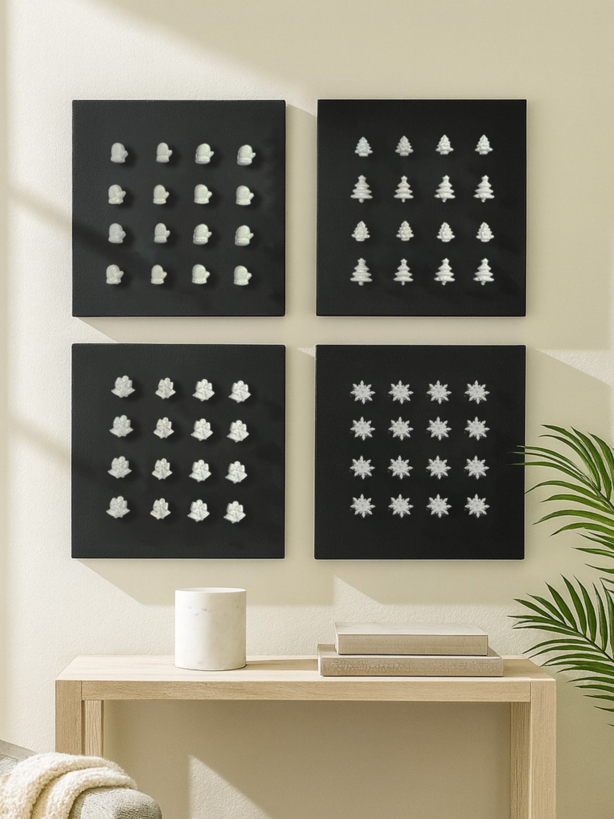 Holiday Icons Set Christmas Wall Decor - Product Image 