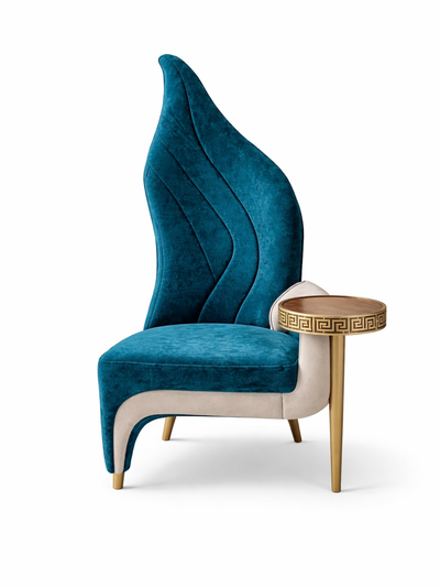 Elax Accent Chair with Integrated Side Table
