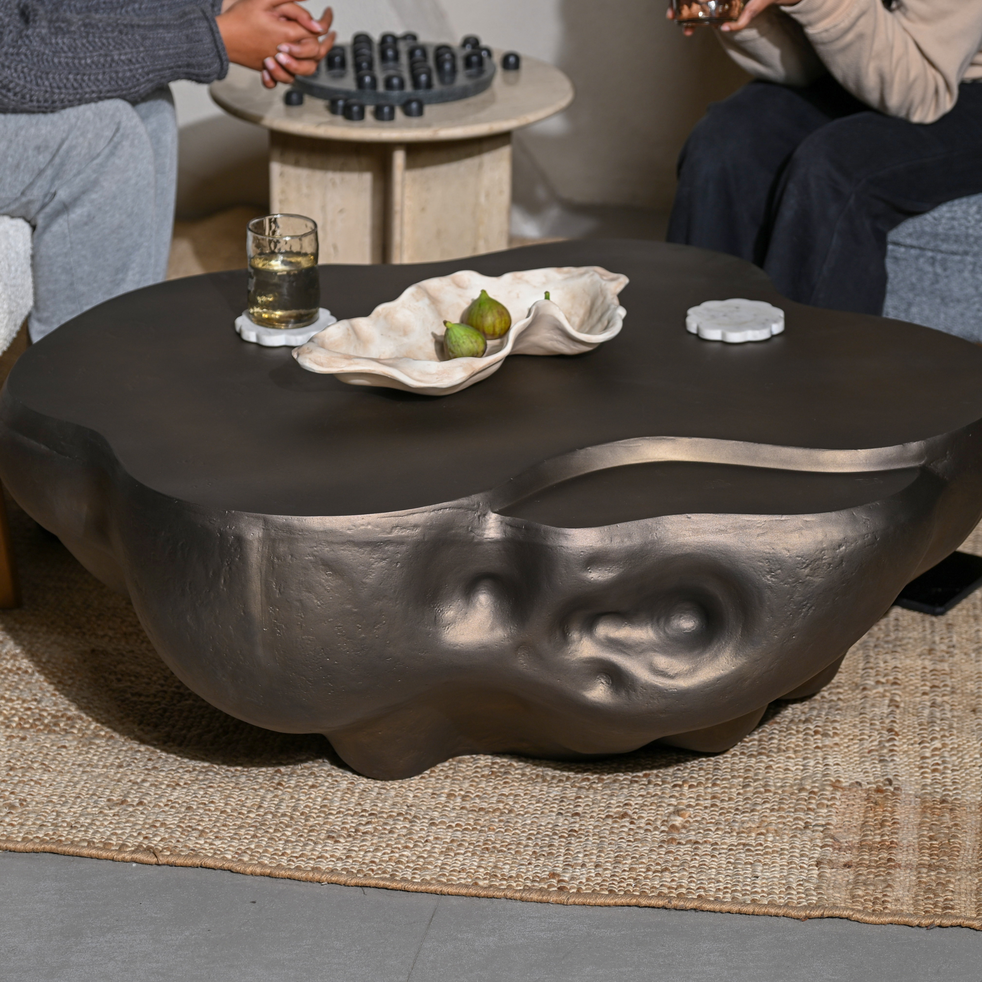 Bronze Gold Yama Organic Table