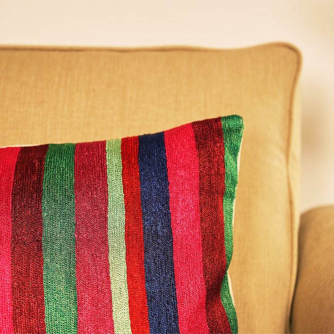 Striped Cushion Cover