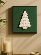 Christmas Frosted Tree Modern Home Decor Artwork
