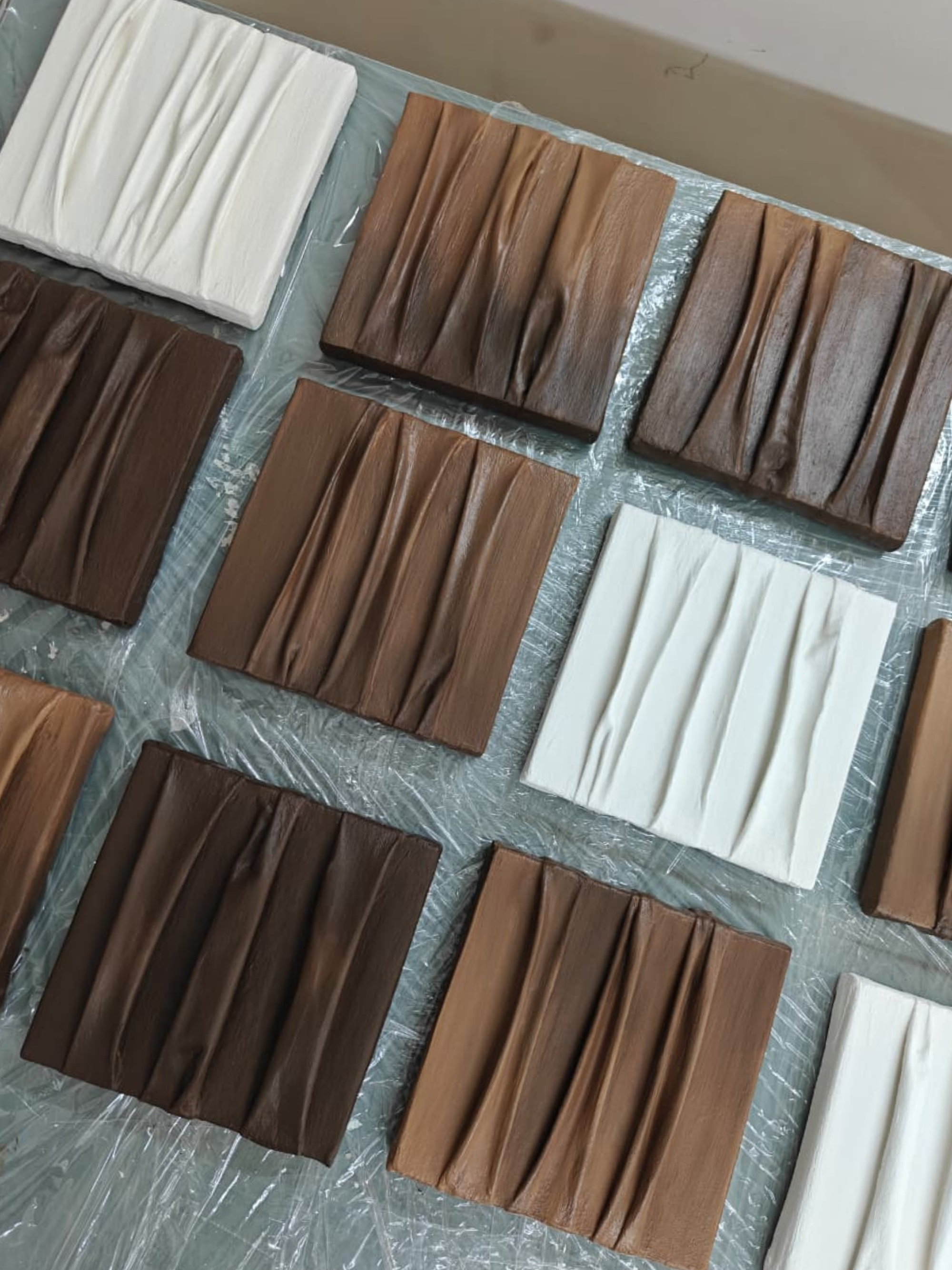 Luxe Draped Abstract Plaster Art for Home decor
