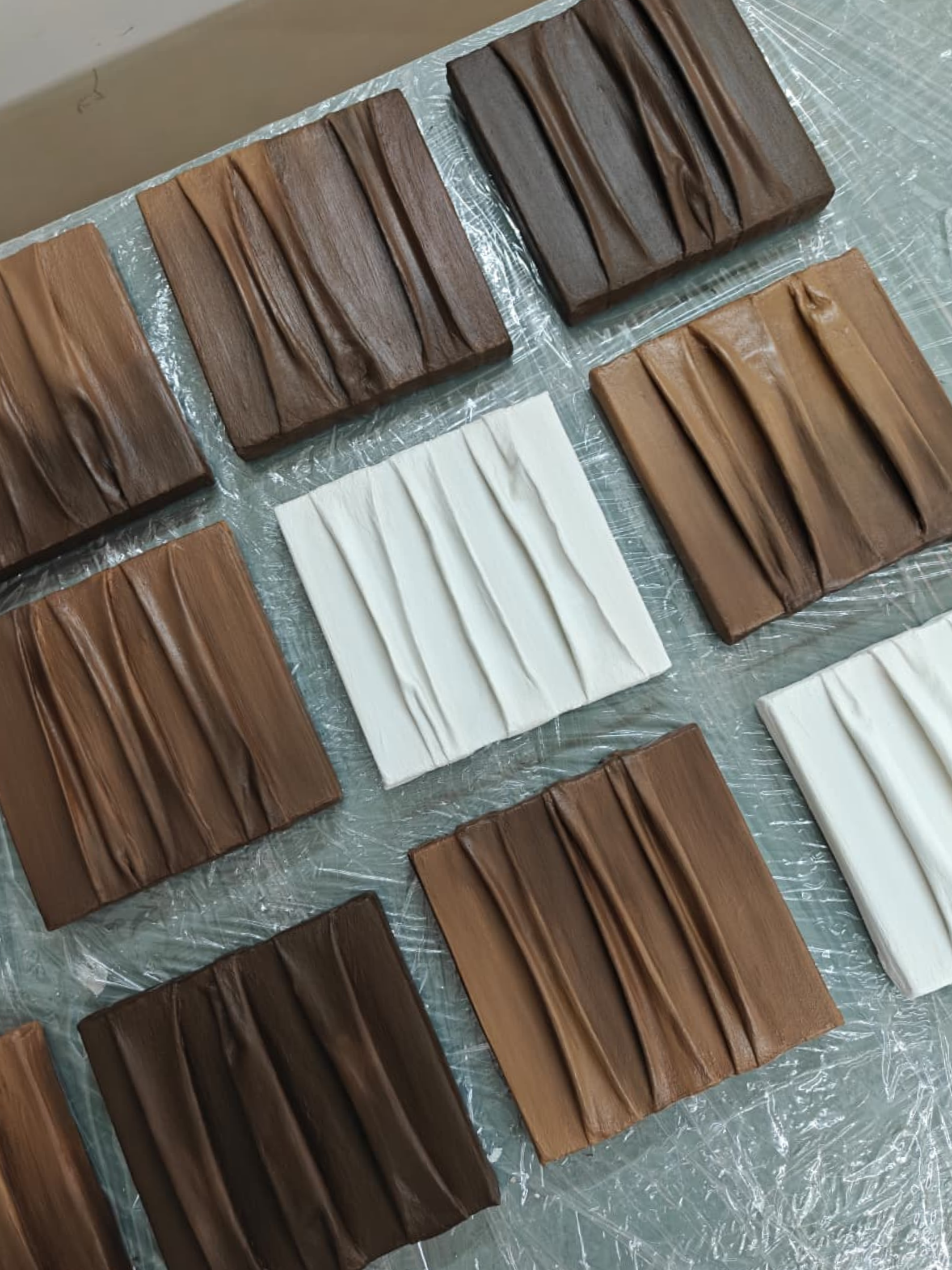 Luxe Draped Abstract Plaster Art for Home decor