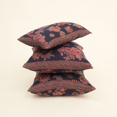 The Earth Collection- Midnight Bloom Cushion Cover Set