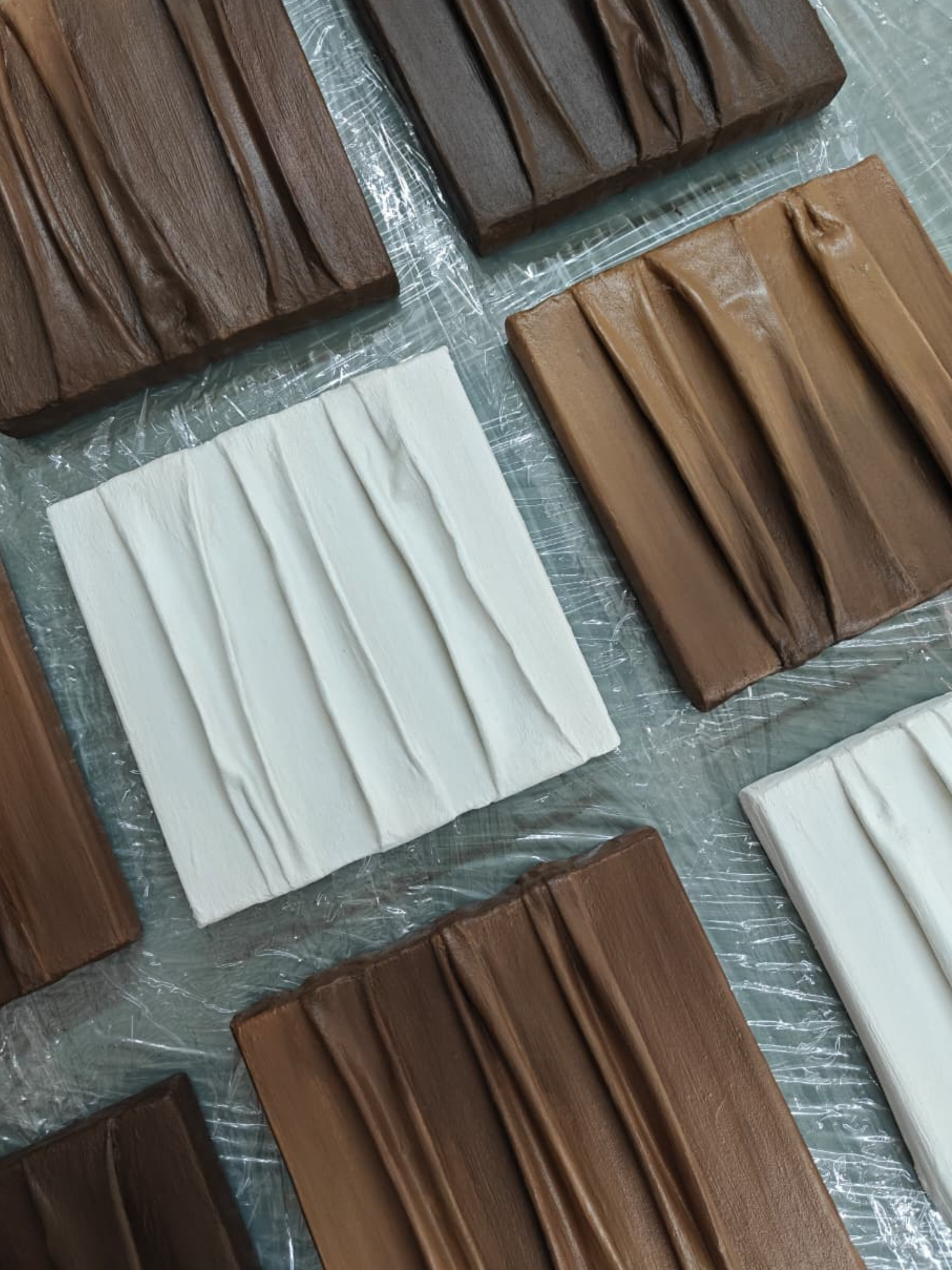 Luxe Draped Abstract Plaster Art for Home decor