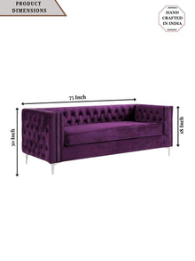 Quinn Upholstered Velvet Sofa