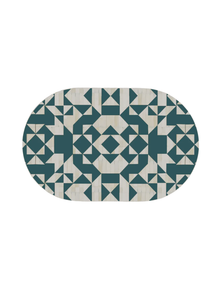 Inlay Jordan Oval Shape Coffee Table - Kingsley