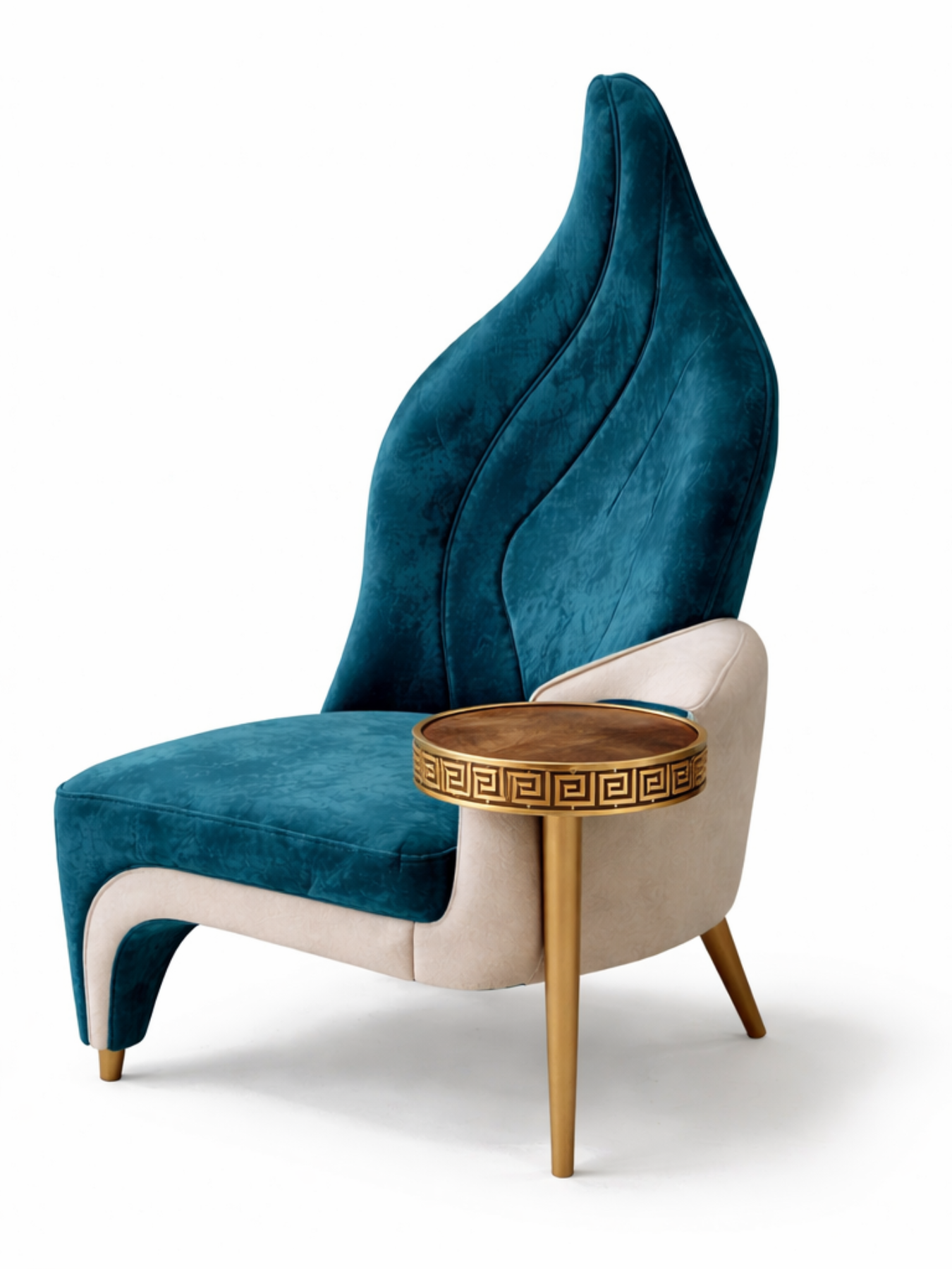 Elax Accent Chair with Integrated Side Table