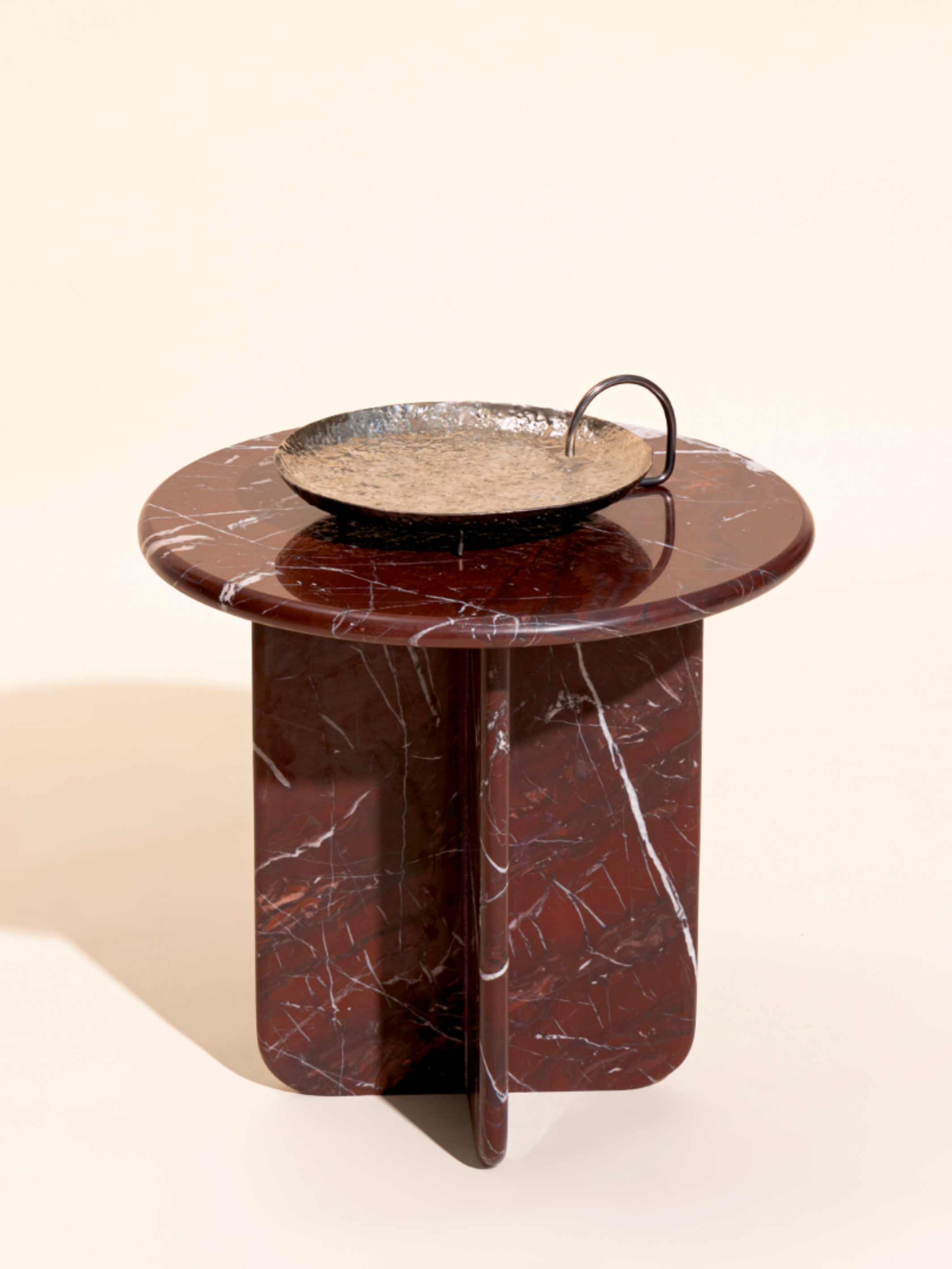 Norge Marble Table - Rosso