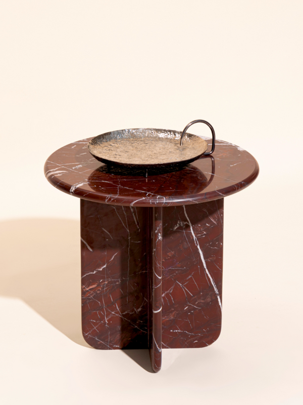 Norge Marble Table - Rosso