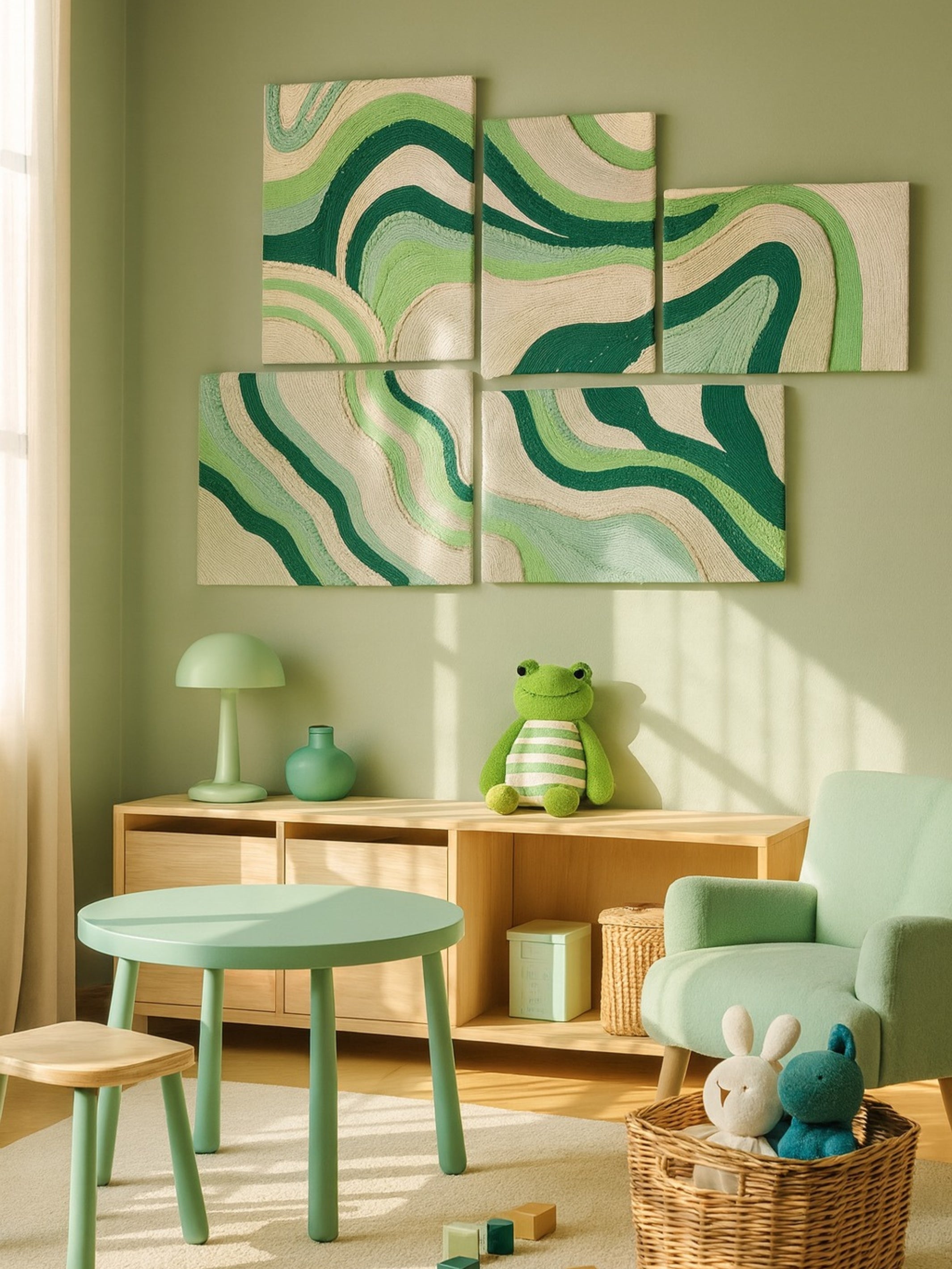 Woven Landscape Wall Art Decor (Set of 5)