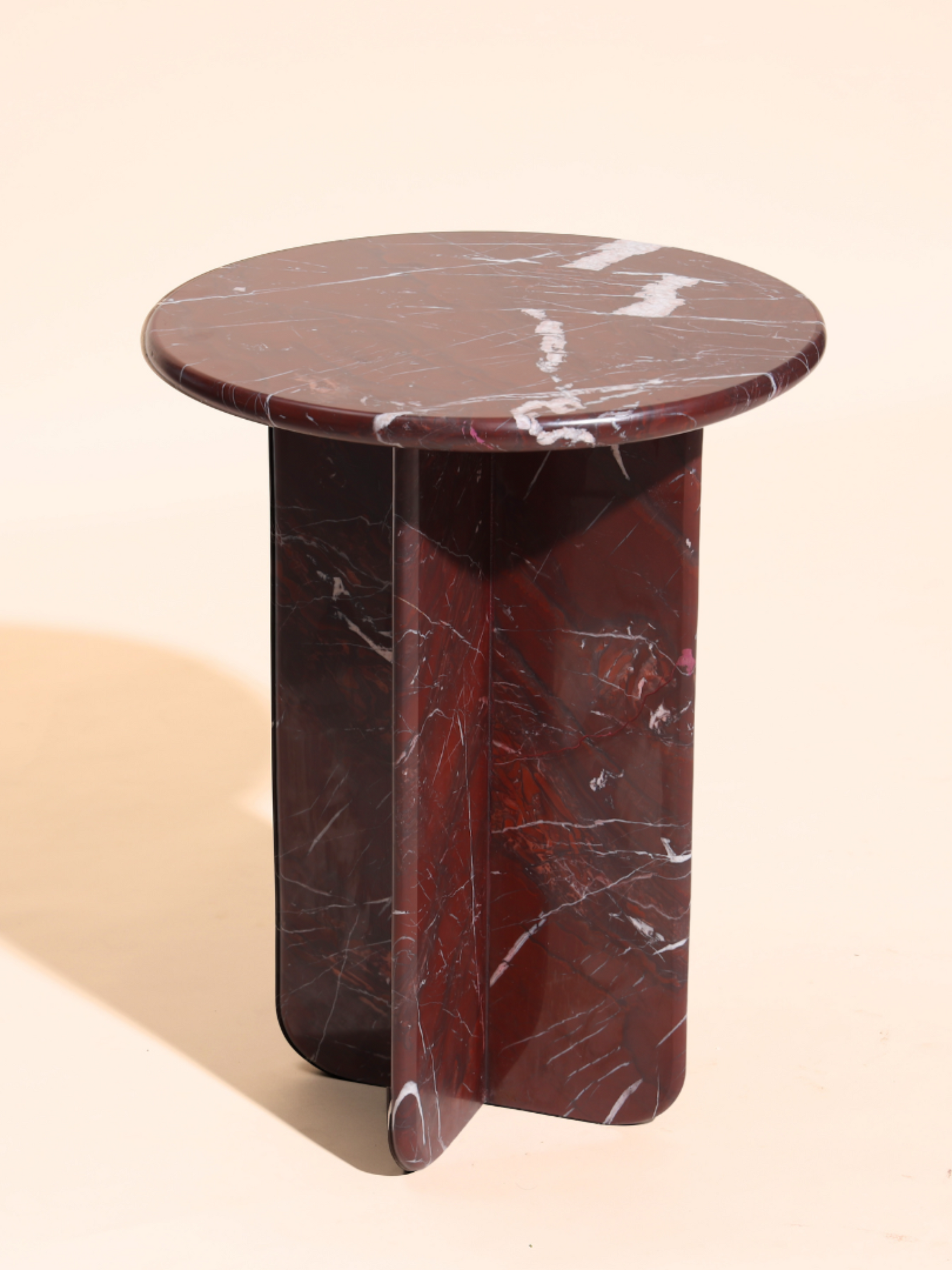 Norge Marble Table - Rosso