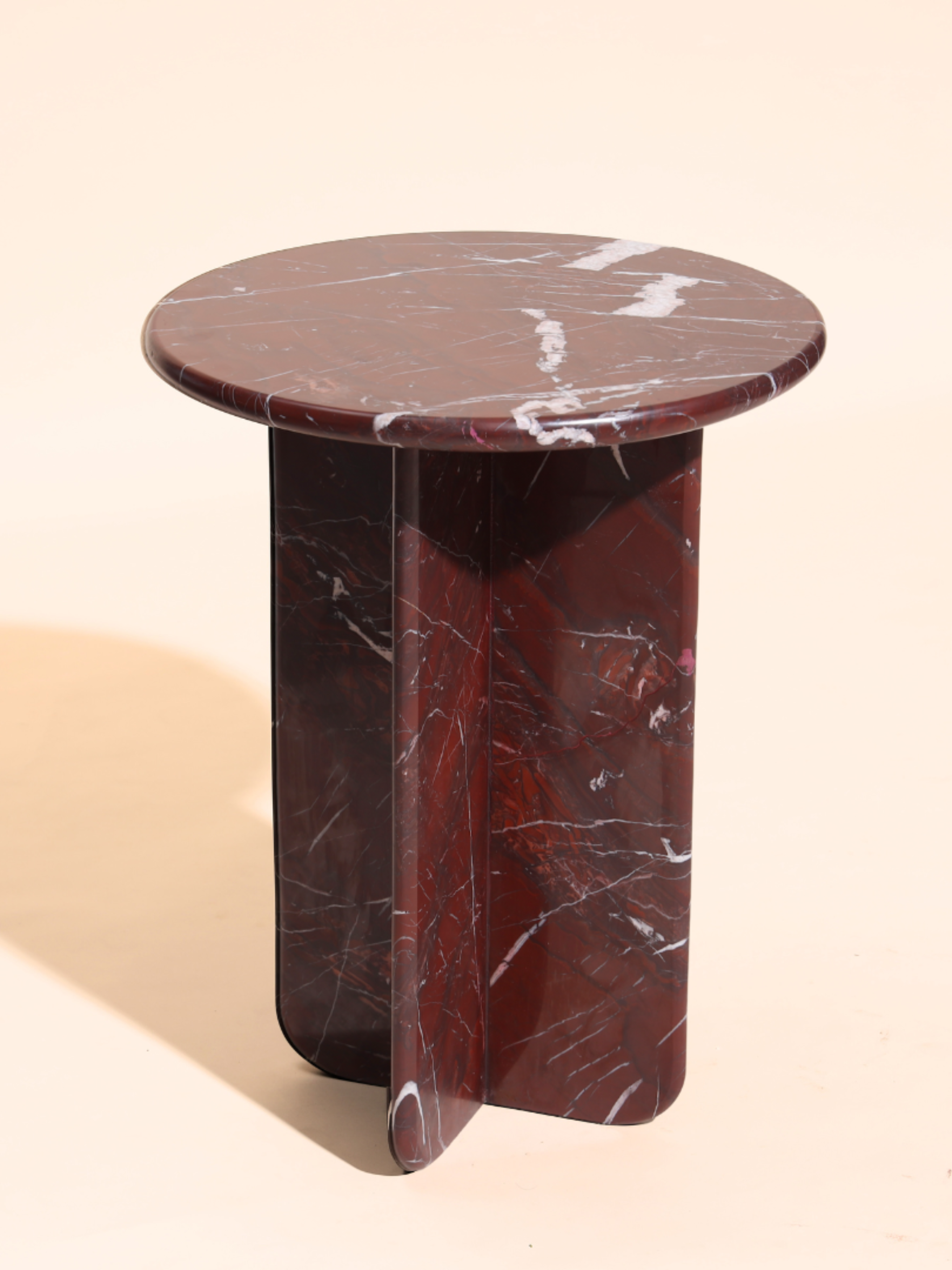 Norge Marble Table - Rosso